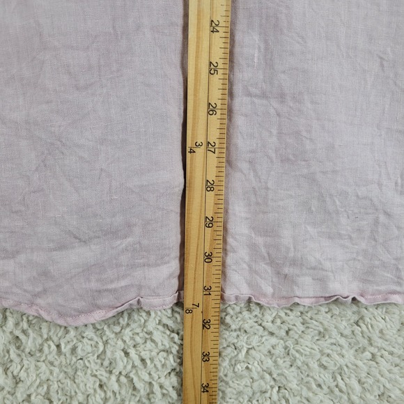 Tailor Vintage Shirt Men's Size XL Purple 100% Linen Button Down Long Sleeve EUC - Picture 8 of 12